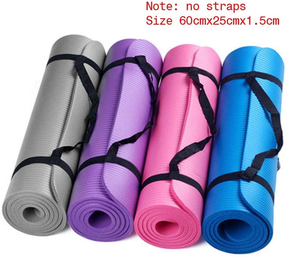 Thick and Durable Yoga Mat Anti-skid Sports Fitness Mat Small 15 Mm PVC for Women to Lose Weight Fast Shipping Cheap April 28th