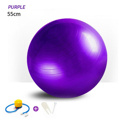 65cm Yoga Ball Fitness Balls Sports Pilates Birthing Fitball Exercise Training Workout Massage Ball Gym ball 75cm 45cm With Pump