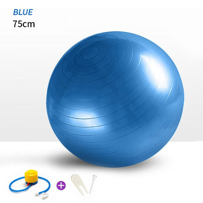 65cm Yoga Ball Fitness Balls Sports Pilates Birthing Fitball Exercise Training Workout Massage Ball Gym ball 75cm 45cm With Pump