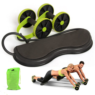 AB Wheels Abdominal Wheels Roller Trainer Stretch Elastic Abdominal Resistance Pull Rope Tool Multifunctional Exercise Fitness