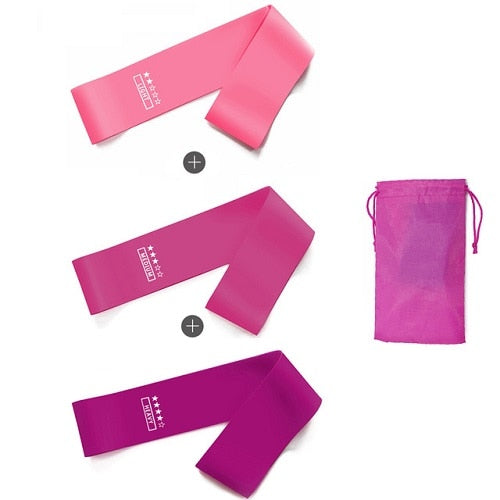 5pcs Training Fitness Gum Exercise Gym Strength Resistance Bands Pilates Sport Rubber Fitness Bands Crossfit Workout Equipment
